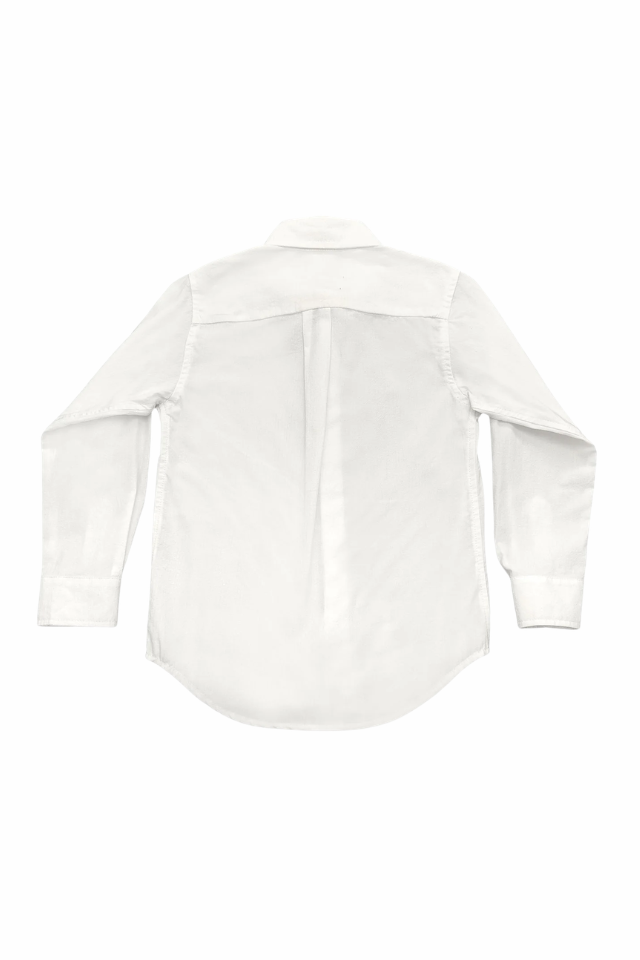 SWB Carter Oxford Shirt - White Solid Seersucker