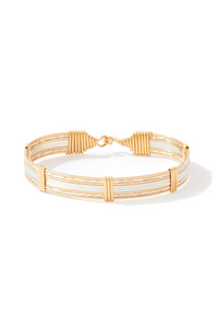 Ronaldo Inner Beauty Wide Bracelet - Silver and Gold