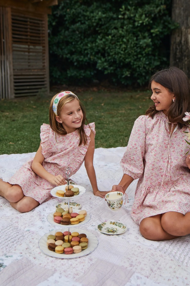 Pleat Parker Skirt - Sweet Tart