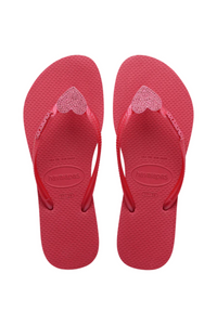 Havaianas Kids Slim Crystal Charm Sandal - Pink Fever