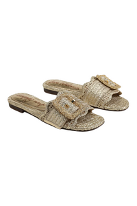 Sam Edelman Bambi - Amber Gold Raffia
