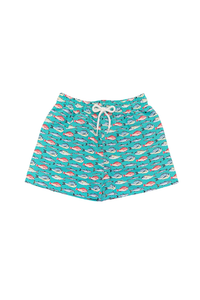 SWB Saint Simons Swim Trunk - Aqua Fish