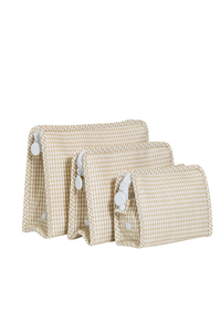 TRVL Design Medium Roadie - Gingham New Khaki