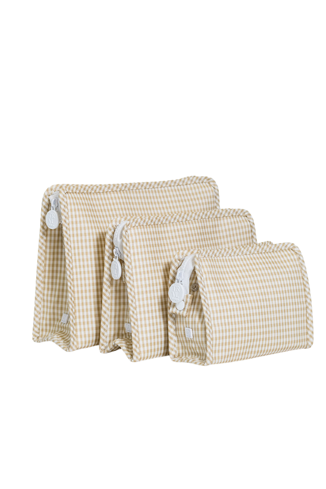 TRVL Design Medium Roadie - Gingham New Khaki