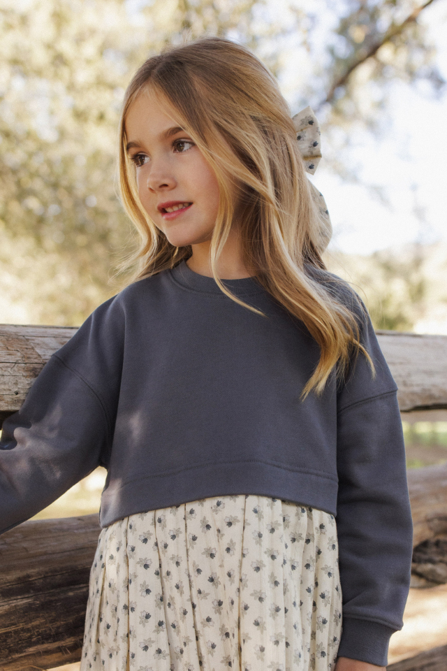 Rylee + Cru Sweatshirt Dress - Vintage Fleur