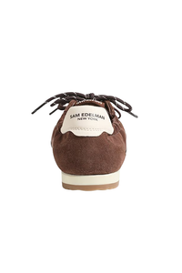Sam Edelman Ivanna Lace Up Sneaker - Java Nylon Suede