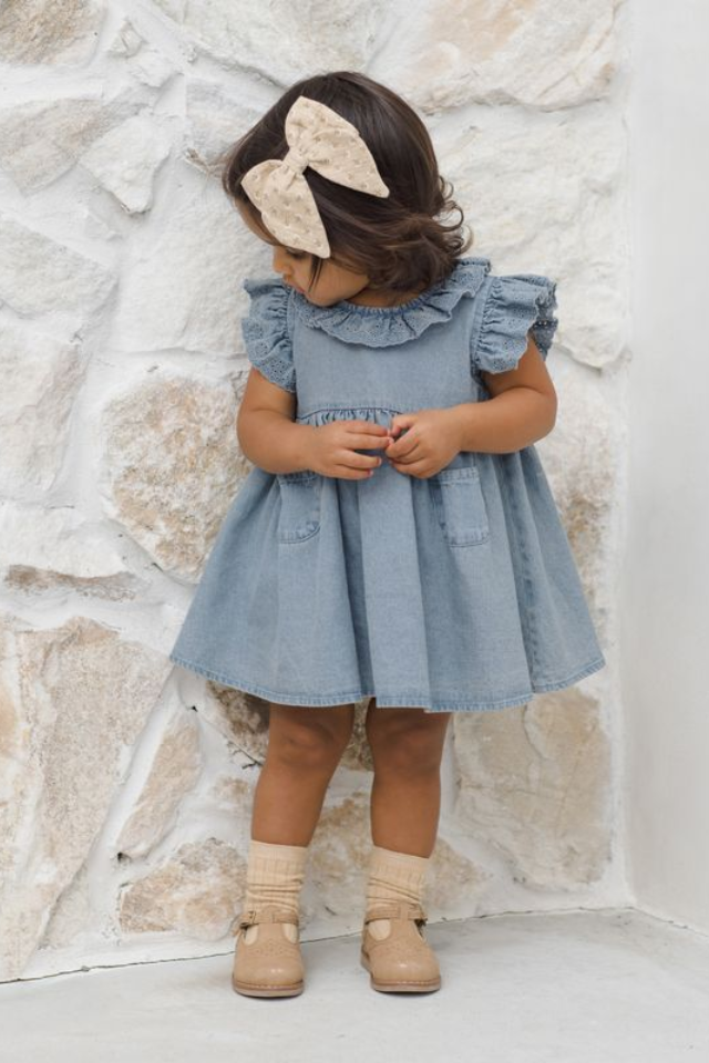 Quincy Mae Sophie Dress - Chambray