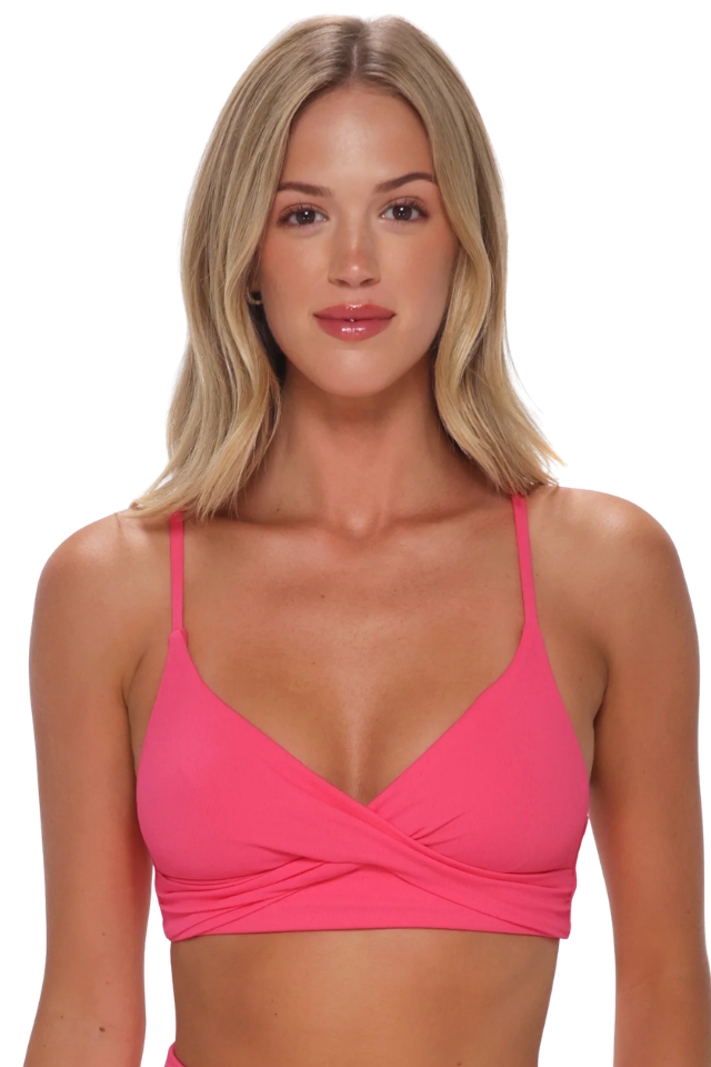 Sunsets Lyla Bralette - Posey Pink Crepe