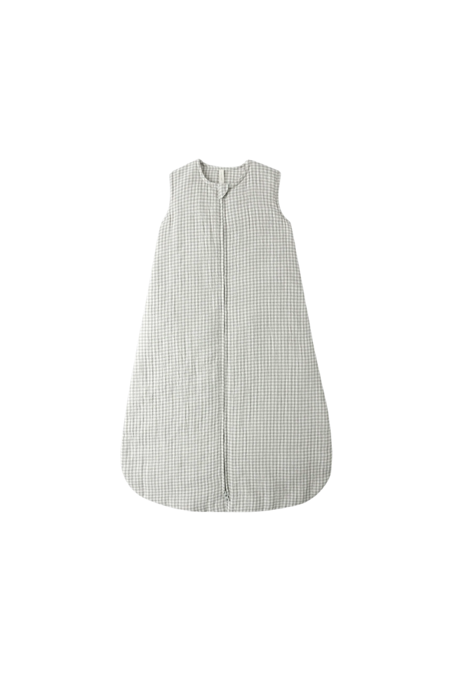 Quincy Mae Sleep Bag - Sage Gingham