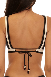 Becca Coast Line Plunge Top - Black Tan