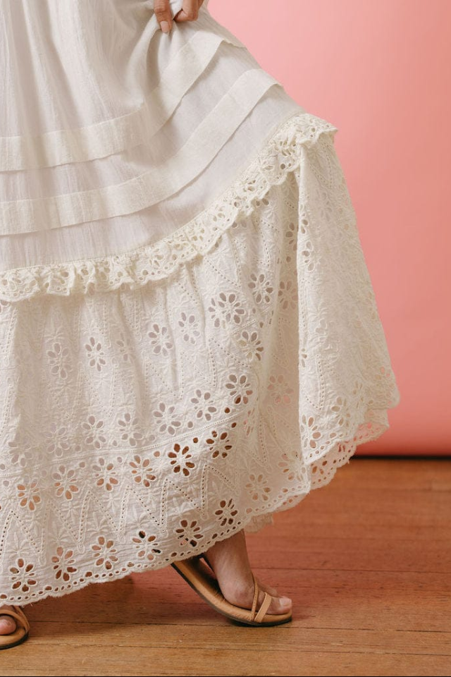 Sunshine Tienda Ivory Eyelet Charlotte Dress