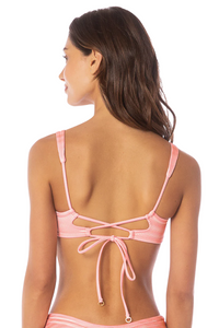 Maaji Strawberry Pink Lilium Top - Bright Pink