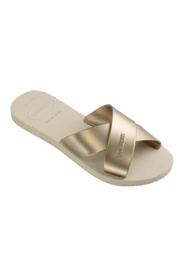 Havaianas Aqua Metallic Sandal - Beige