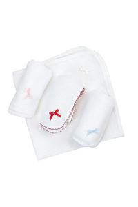 Paty White Knit Swaddle Blanket