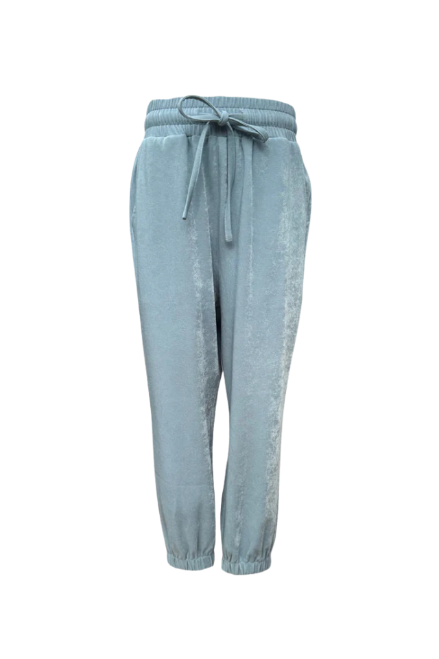 Pleat Janie Joggers - Fog