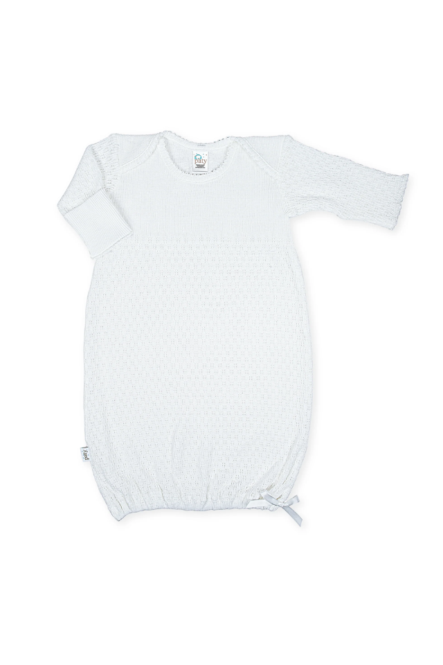 Paty Knit White Gown