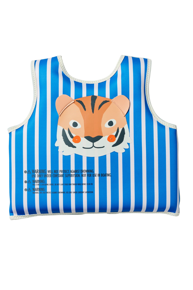 Sunnylife Kids Swim Vest - Tino the Tiger Blue