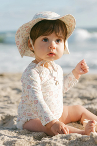 Quincy Mae Olivia Rashguard One-Piece - Bloom