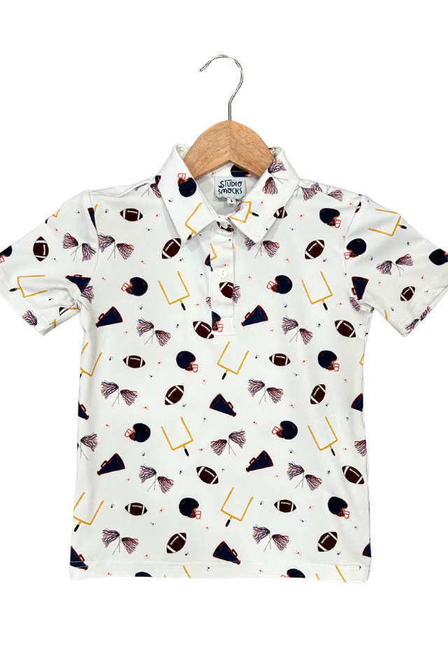 Studio Smocks Navy/Orange Polo