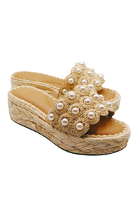 Dolce Vita Caper Pearl - Lt Natural Raffia