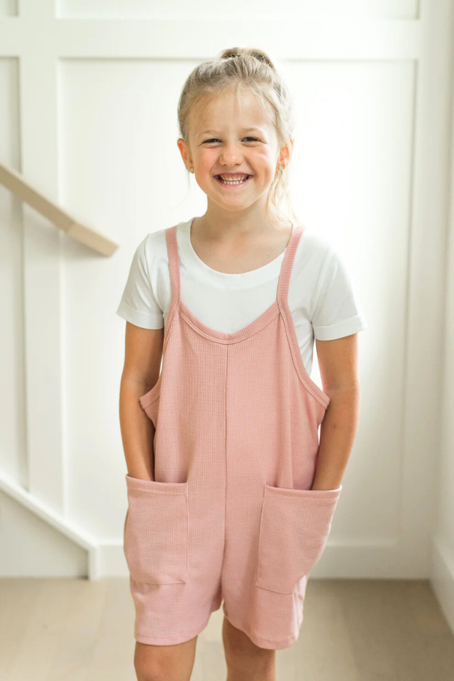 Good Girl Romper - Dusty Pink