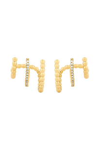 Ella Stein Gold Chart Your Course Hoop Earrings