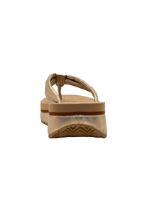 Volatile Stargazer Metallic Strap Sandal - Gold