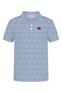 Scarlet & Gold James Polo - War Eagle Pattern