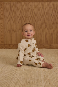Rylee + Cru Long Sleeve Woven Jumpsuit - Golden Apples