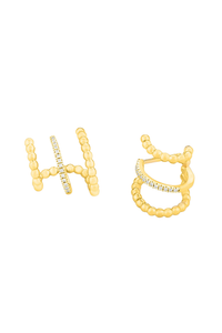 Ella Stein Gold Chart Your Course Hoop Earrings