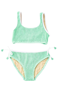 SC 2pc Crinkle Swimsuit - Mint Seashell