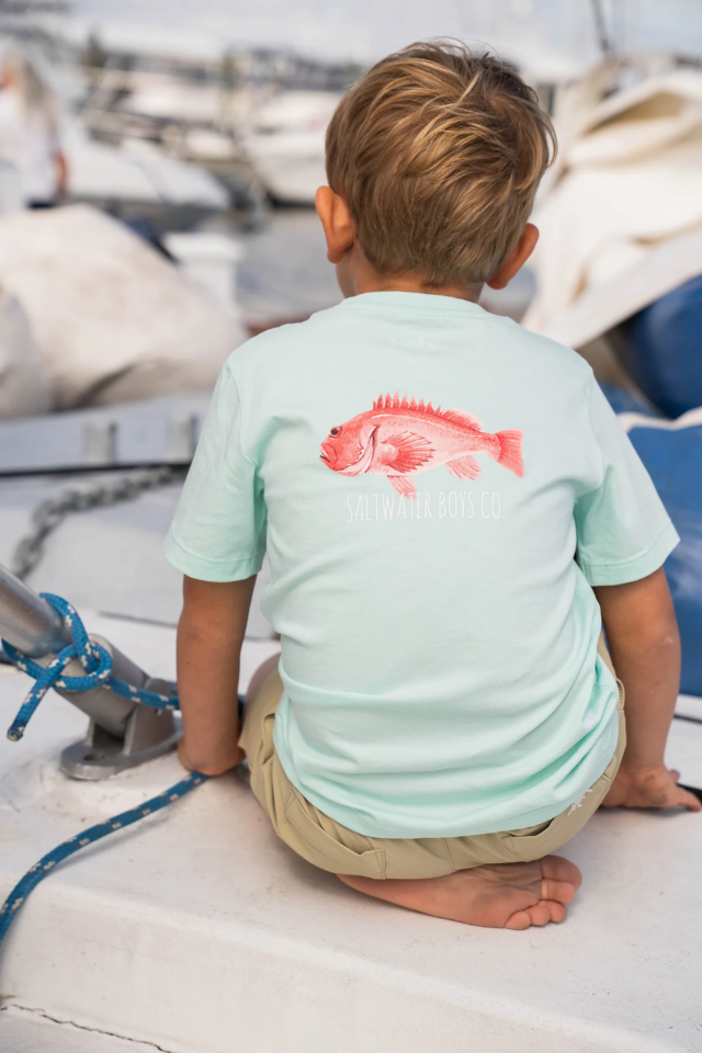 SWB Redfish Graphic Tee - Aqua