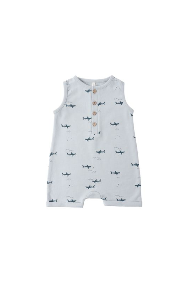 Rylee + Cru Davis Romper - Sharks
