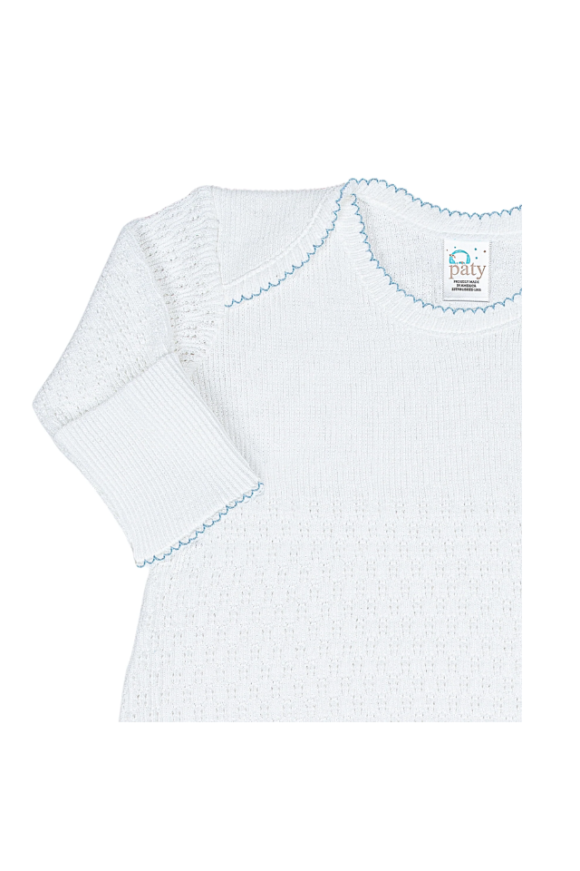 Paty Knit White Gown