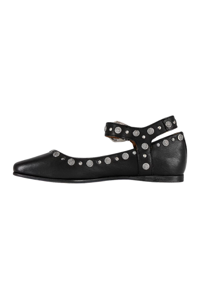 Free People Mystic Mary Jane Flat - Black