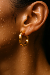 Ellie Vail Ivonne Medium Hoop Earring - Gold