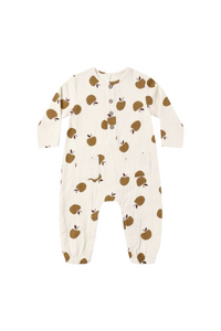 Rylee + Cru Long Sleeve Woven Jumpsuit - Golden Apples