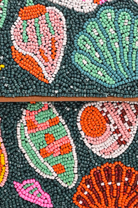 A&B Beaded Shoulder Bag - Sea Shell