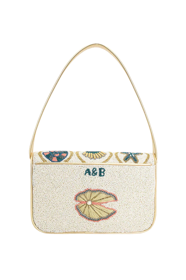 A&B Beaded Shoulder Bag - Sunlit Shore