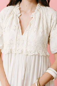 Sunshine Tienda Ivory Eyelet Charlotte Dress