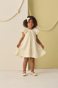 Rylee + Cru Lucia Dress - Citron Stripe