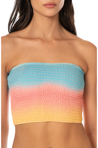 Maaji First Light Nalu Crop Top - Open Pink