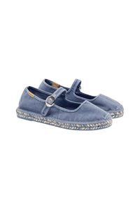 Free People Oasis Mary Jane Espadrille - Washed Nautical Blue