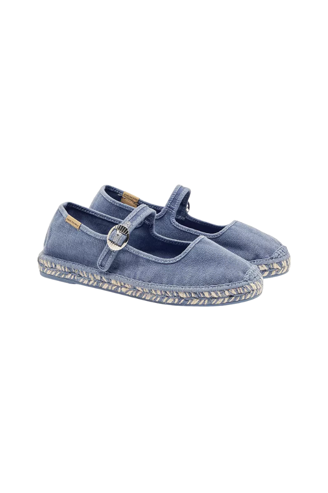 Free People Oasis Mary Jane Espadrille - Washed Nautical Blue