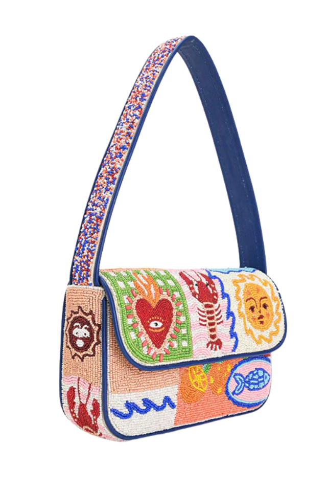 A&B Beaded Shoulder Bag - Sun & Sea