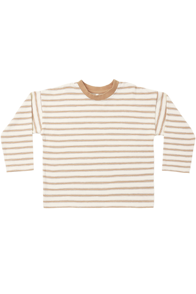 Rylee + Cru Camden Long Sleeve Tee - Fawn Stripe