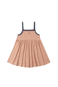 Rylee + Cru Lea Dress - Poppy Stripe