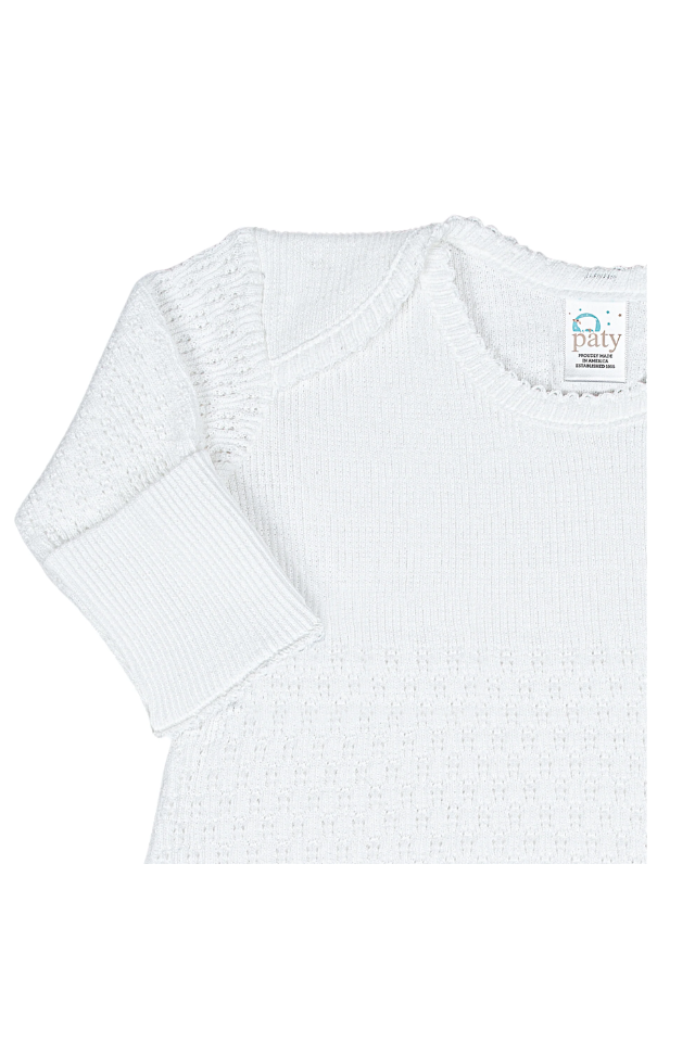 Paty Knit White Gown