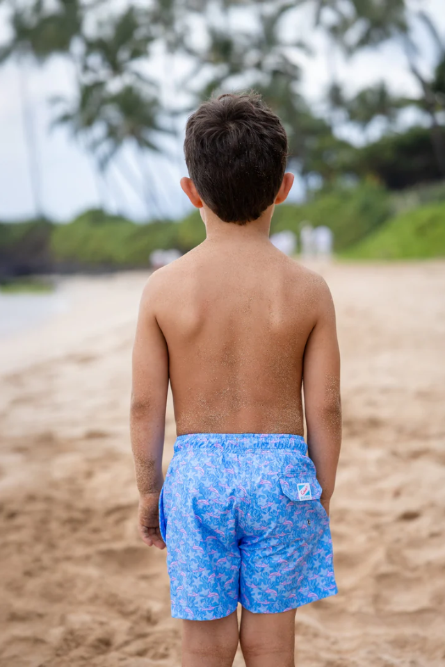 Bermies Lined Swim Trunks - Marlins