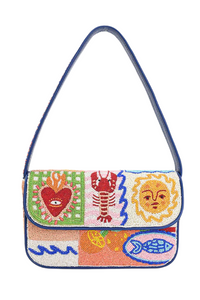 A&B Beaded Shoulder Bag - Sun & Sea